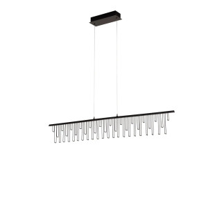 Lampa wisząca podłużna designerska Mars LED 3000K 120cm czarny chrom