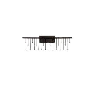 Kinkiet metalowy designerski Mars LED 3000K czarny chrom