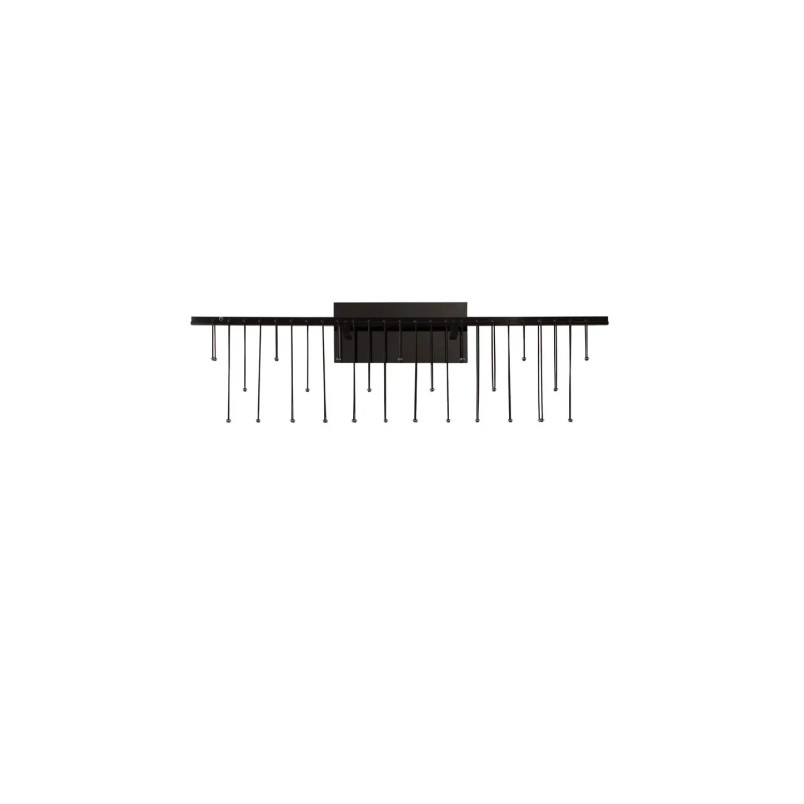 Kinkiet metalowy designerski Mars LED 3000K czarny chrom