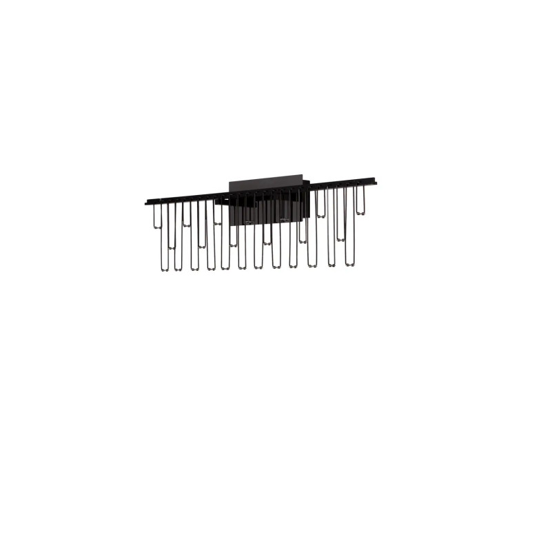 Kinkiet metalowy designerski Mars LED 3000K czarny chrom