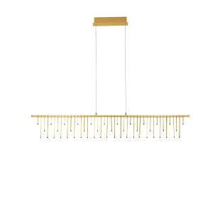 Lampa wisząca podłużna designerska Mars LED 3000K 120cm złoty mosiądz