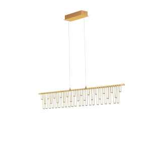 Lampa wisząca podłużna designerska Mars LED 3000K 120cm złoty mosiądz