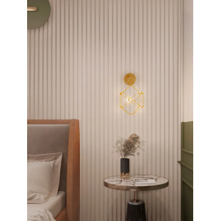 NEBULAWallVCopper&Gold Metal LED 6 W 230V 345Lm 3000K IP20 L:17W:23.4 H:31cm