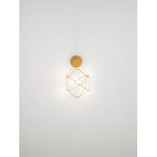 NEBULAWallVCopper&Gold Metal LED 6 W 230V 345Lm 3000K IP20 L:17W:23.4 H:31cm