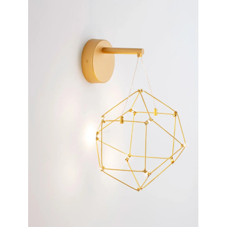 NEBULAWallVCopper&Gold Metal LED 6 W 230V 345Lm 3000K IP20 L:17W:23.4 H:31cm
