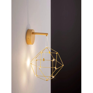 NEBULAWallVCopper&Gold Metal LED 6 W 230V 345Lm 3000K IP20 L:17W:23.4 H:31cm