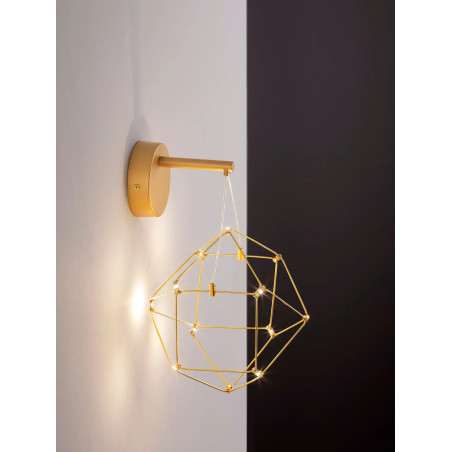 NEBULAWallVCopper&Gold Metal LED 6 W 230V 345Lm 3000K IP20 L:17W:23.4 H:31cm