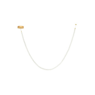 Lampa wisząca szklane kule Moti Long LED 3000K 200cm opal / złoty