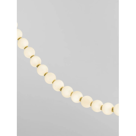 Lampa wisząca szklane kule Moti Long LED 3000K 200cm opal / złoty