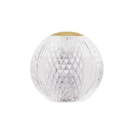 Lampa stołowa kula glamour Jewels LED 3200K 9cm przeźroczysto-złota