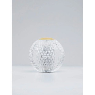 Lampa stołowa kula glamour Jewels LED 3200K 9cm przeźroczysto-złota