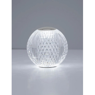 Lampa stołowa kula glamour Diamante LED 3200K 9cm chrom