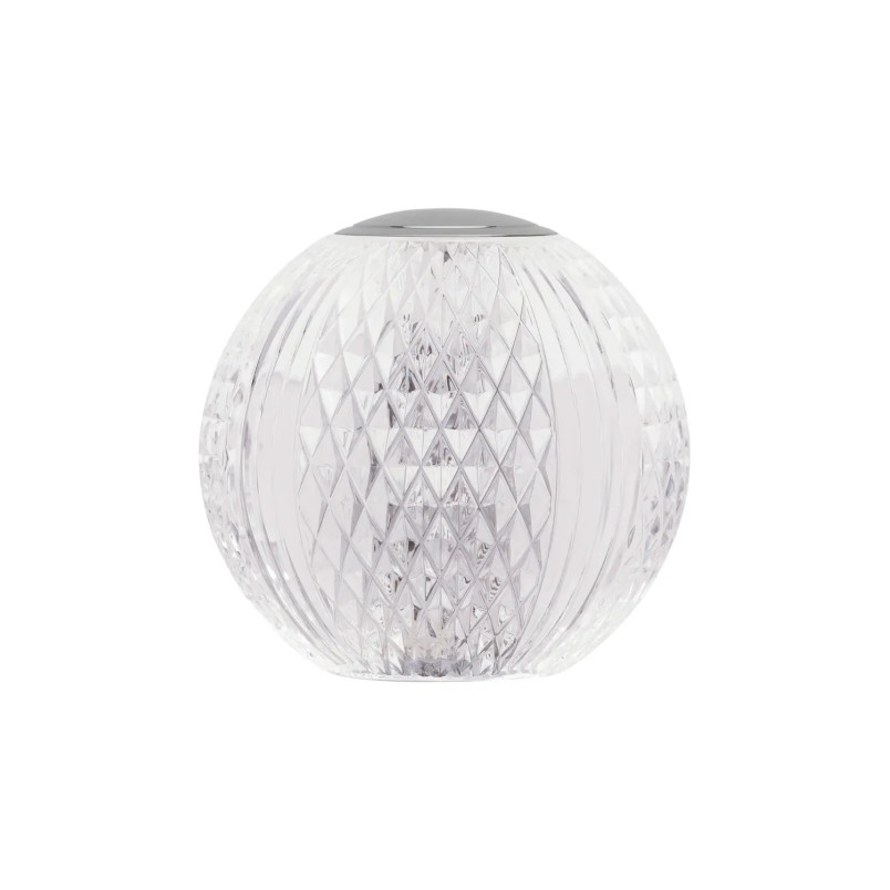 Lampa stołowa kula glamour Diamante LED 3200K 9cm chrom