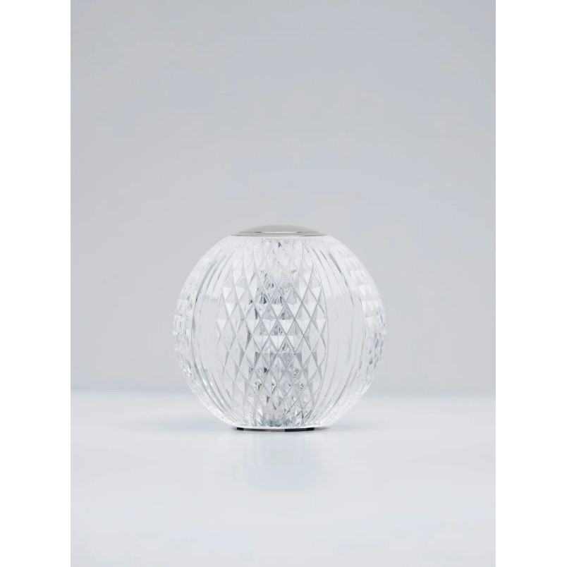 Lampa stołowa kula glamour Diamante LED 3200K 9cm chrom