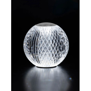 Lampa stołowa kula glamour Diamante LED 3200K 9cm chrom