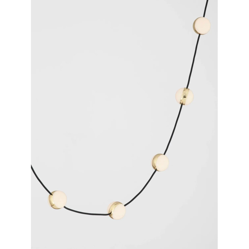 Lampa wiszące kule modern Nicone LED 3000K 127cm czarny / złoty / akryl