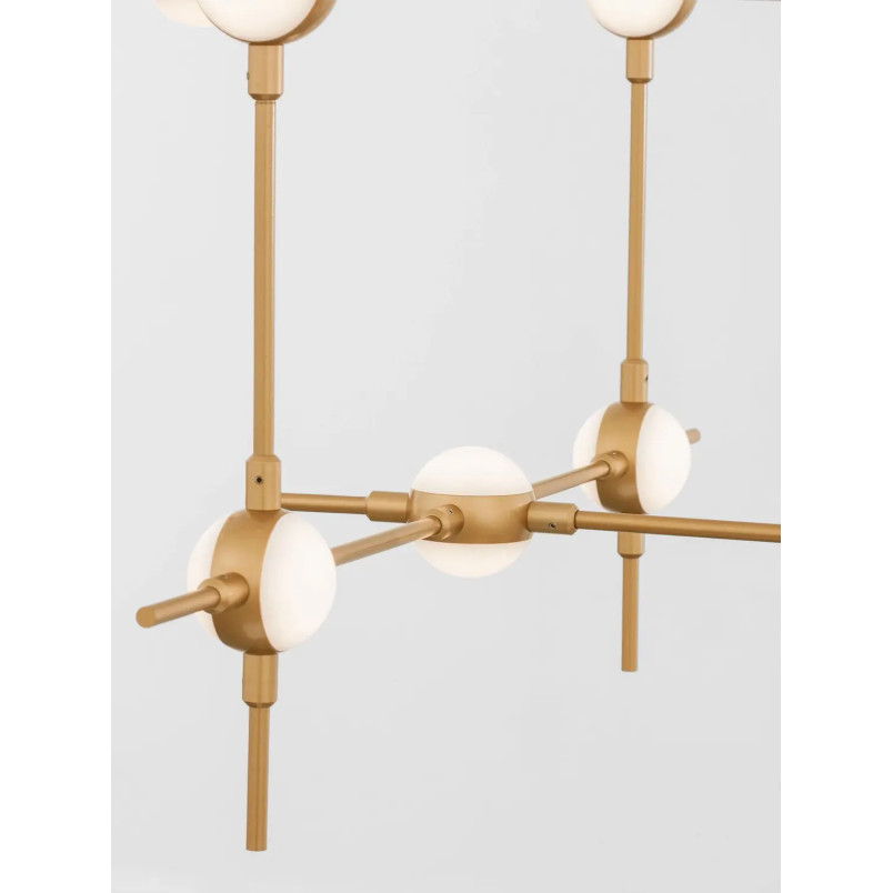 Żyrandol designerski z pilotem sterowania Matter LED 3000K 106cm złoty