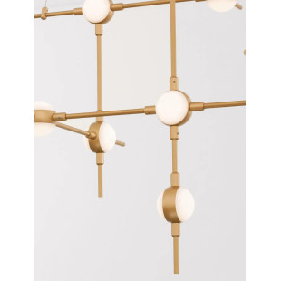 Żyrandol designerski z pilotem sterowania Matter LED 3000K 106cm złoty