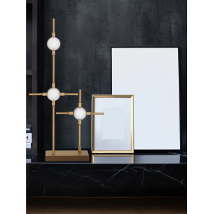 Lampa stołowa designerska Matter LED 3000K 52cm złota