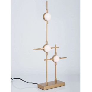 Lampa stołowa designerska Matter LED 3000K 52cm złota