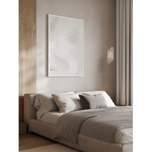 Lampa wisząca modern - szkło strukturalne Ferrara 14cm LED 3000K przeźroczysty / złoty mosiądz