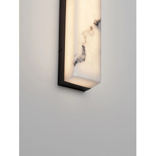 Kinkiet kamienny Doha LED 3000K 32cm czarny / alabaster