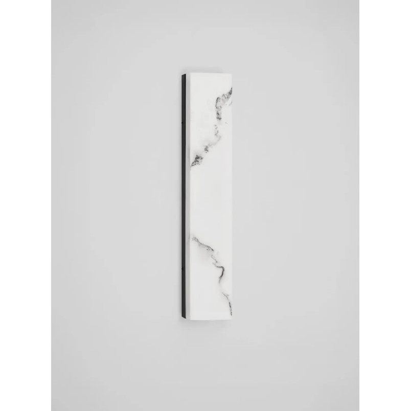 Kinkiet kamienny Doha LED 3000K 49cm czarny / alabaster