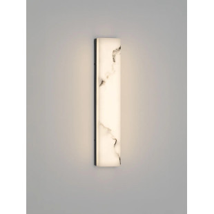 Kinkiet kamienny Doha LED 3000K 49cm czarny / alabaster