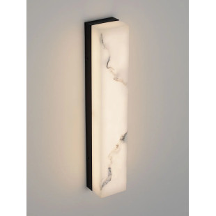 Kinkiet kamienny Doha LED 3000K 49cm czarny / alabaster