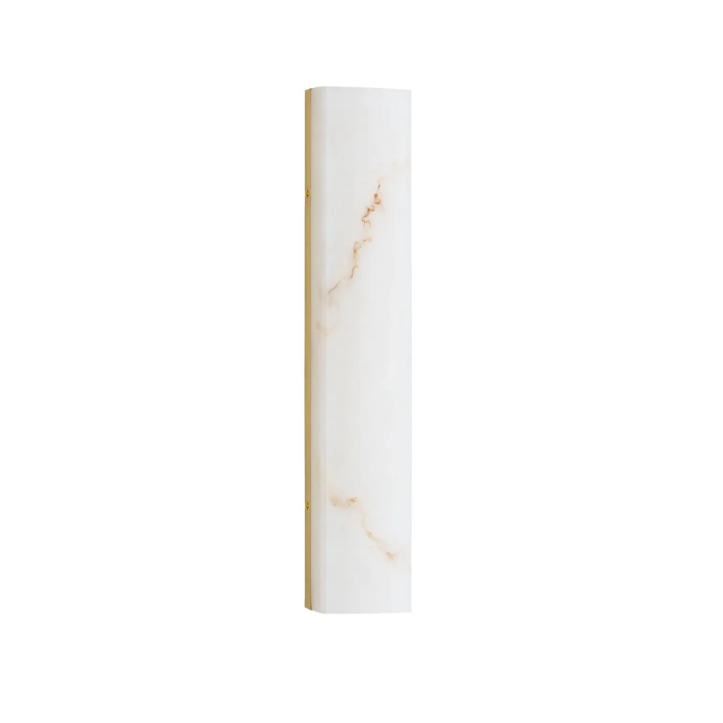 Kinkiet kamienny Doha LED 3000K 49cm złoty mosiądz / alabaster