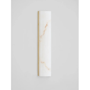 Kinkiet kamienny Doha LED 3000K 49cm złoty mosiądz / alabaster