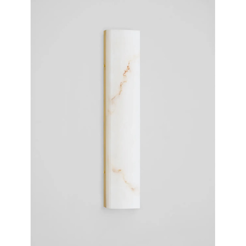 Kinkiet kamienny Doha LED 3000K 49cm złoty mosiądz / alabaster