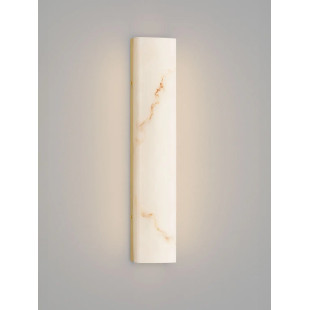 Kinkiet kamienny Doha LED 3000K 49cm złoty mosiądz / alabaster