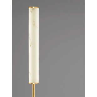Lampa podłogowa modern Casoni 140cm LED 3000K imitacja alabastru / złoty mosiądz