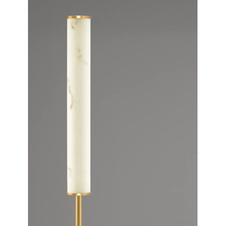 Lampa podłogowa modern Casoni 140cm LED 3000K imitacja alabastru / złoty mosiądz