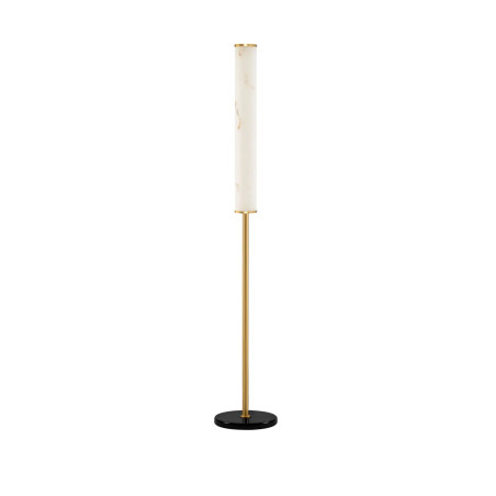 Lampa podłogowa modern Casoni 140cm LED 3000K imitacja alabastru / złoty mosiądz