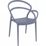 Krzesło Mila Siesta - Ciemnoszare, Wygodne i Trwałe