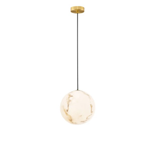 Lampa wisząca kula z imitacji alabastru Cucco 25cm