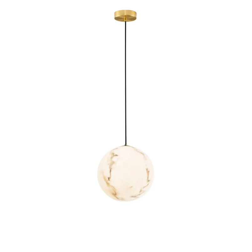Lampa wisząca kula z imitacji alabastru Cucco 25cm