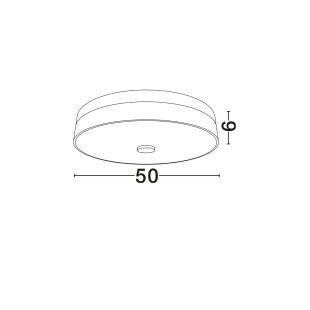 Plafon modern z imitacji alabastru Cucco 50cm LED 3000K