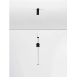 Lampa wisząca designerska Fossetta 8cm LED 3000K czarny / ceramika