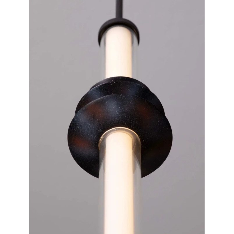 Lampa wisząca designerska Fossetta 8cm LED 3000K czarny / ceramika