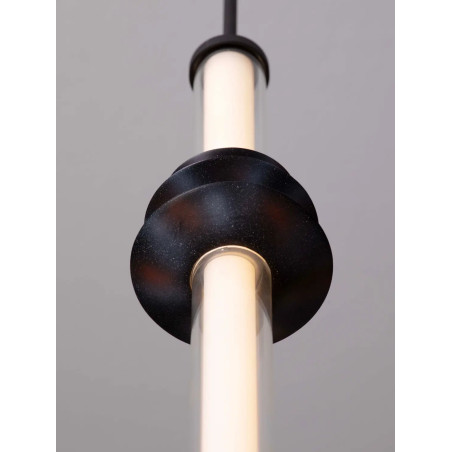Lampa wisząca designerska Fossetta 8cm LED 3000K czarny / ceramika