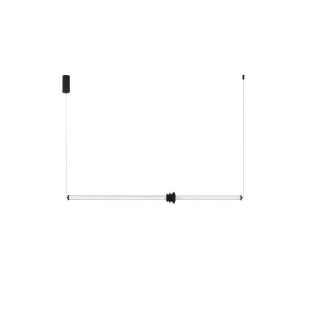 Lampa wisząca designerska podłużna Fossetta 110cm LED 3000K czarny / ceramika