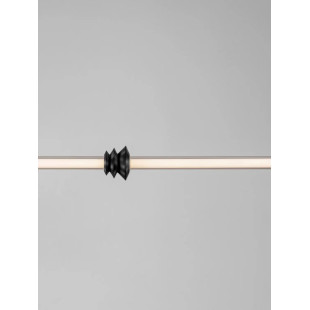 Lampa wisząca designerska podłużna Fossetta 110cm LED 3000K czarny / ceramika