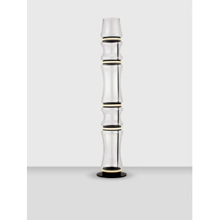 Lampa podłogowa szklana designerska - z dotykowym włącznikiem Rizzuto 157cm LED 3000K