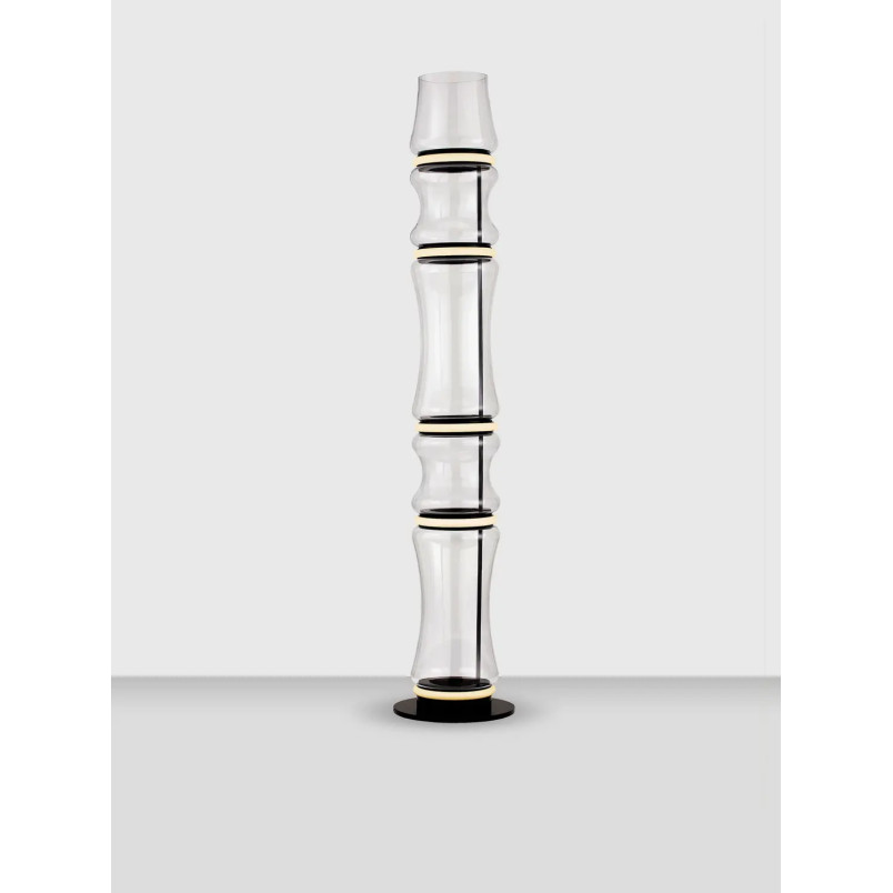 Lampa podłogowa szklana designerska - z dotykowym włącznikiem Rizzuto 157cm LED 3000K