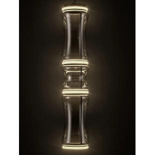 Lampa wisząca szklana designerska - z dotykowym ściemniaczem Rizzuto 21,5cm H113cm LED 3000K