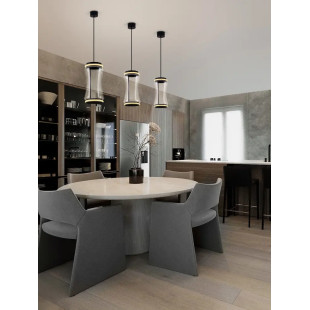 Lampa wisząca szklana designerska - z dotykowym ściemniaczem Rizzuto 21,5cm H50cm LED 3000K