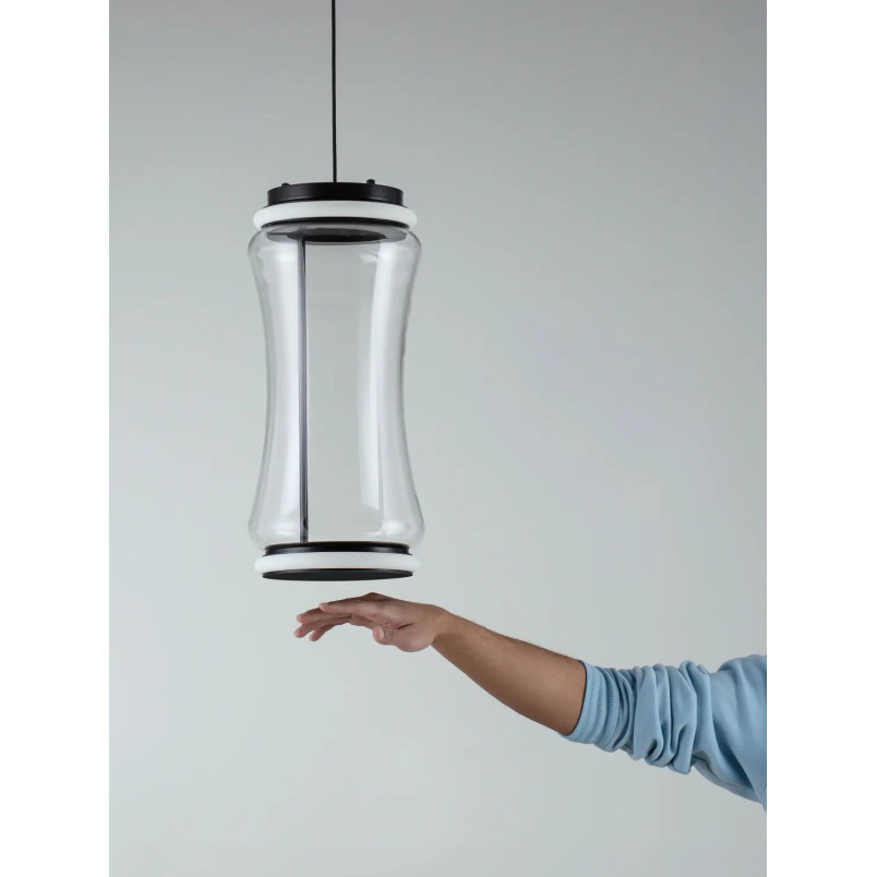 Lampa wisząca szklana designerska - z dotykowym ściemniaczem Rizzuto 21,5cm H50cm LED 3000K